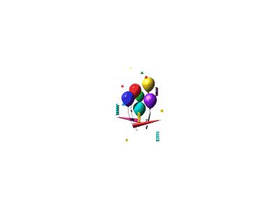 clip art balloons and confetti. Greetings Balloons Confetti