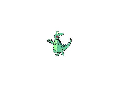 Logo Animals Dinosaures 024 Animated
