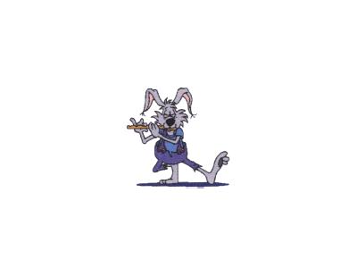 Logo Animals Rabbits 025 Animated