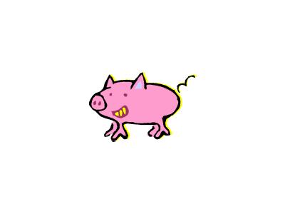 Logo Animals Pigs 018 Color