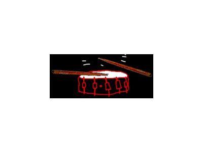 Logo Music Drums 028 Animated