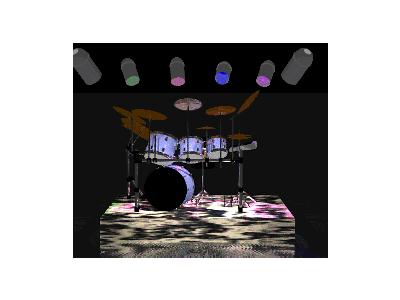 Logo Music Drums 015 Color