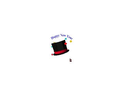 Greetings Hat01 Animated New Year