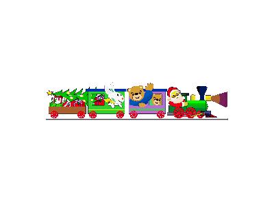 Greetings Train01 Animated Christmas