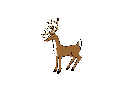 Greetings Reindeer03 Animated Christmas