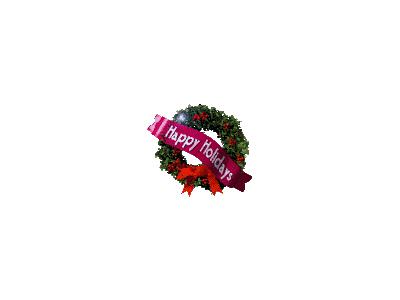Greetings Wreath02 Animated Christmas