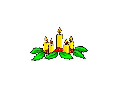 Greetings Candle01 Animated Christmas