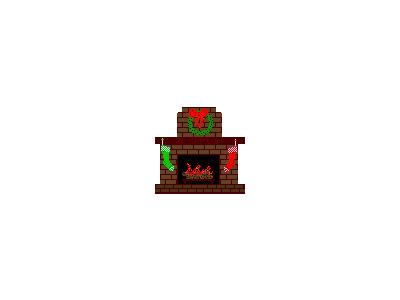 Greetings Fireplace03 Animated Christmas