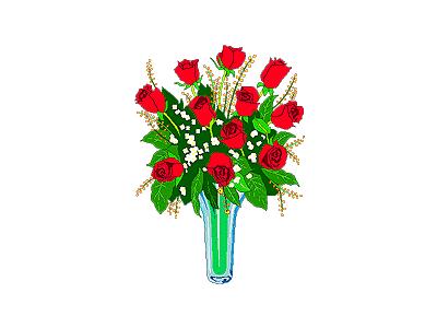 Greetings Rose02 Color Valentine