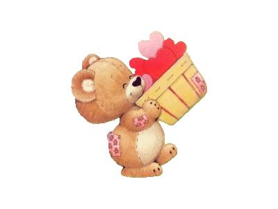 Greetings Bear02 Color Valentine