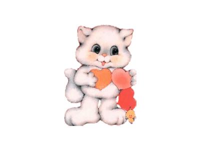 Greetings Cat03 Color Valentine