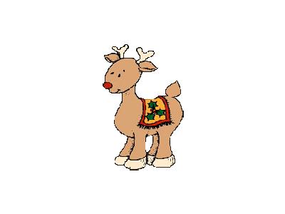 Greetings Reindeer02 Color Christmas