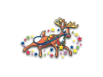Greetings Reindeer04 Color Christmas