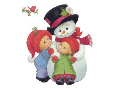 Greetings Snowman03 Color Christmas