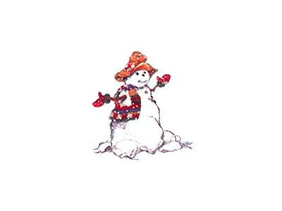 Greetings Snowman09 Color Christmas