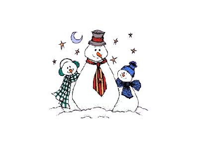 Greetings Snowman16 Color Christmas