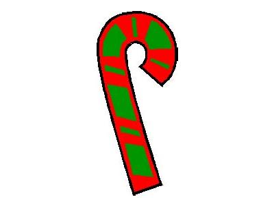 Greetings Candy Cane01 Color Christmas