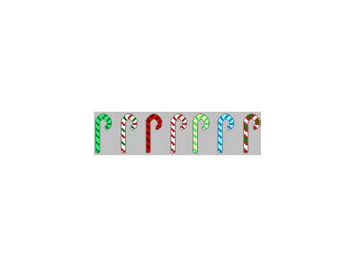 Greetings Candy Cane16 Color Christmas