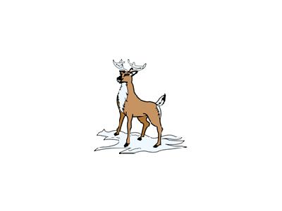 Greetings Reindeer05 Color Christmas
