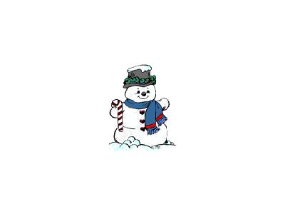 Greetings Snowman08 Color Christmas