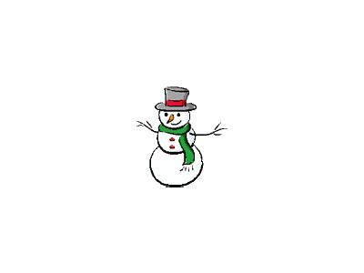 Greetings Snowman13 Color Christmas