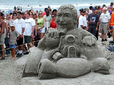 Photo Sand Statue Building