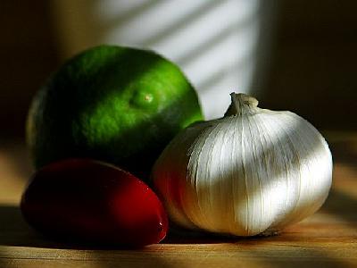 Photo Garlic Food