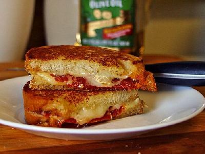 Photo Grilled Cheese Sandwiches Food