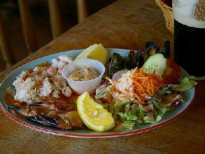 Photo Seafood Plate Food