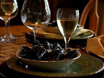 Photo Steamed Muscles Food