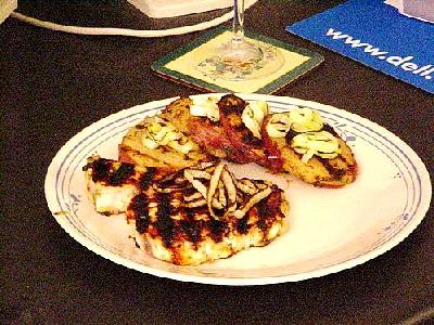Photo Swordfish With Grilled Leeks Food