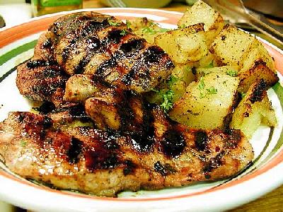 Photo Glazed Chicken Steaks Food