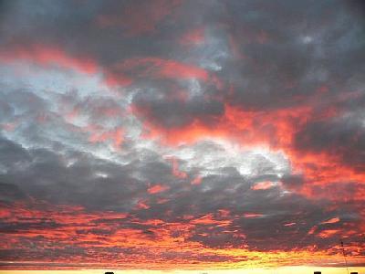 Photo Red Clouds Landscape