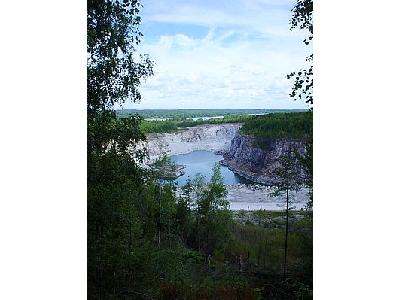 Photo Limestone Quarry Landscape