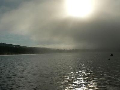 Photo Mist Over Lake Landscape