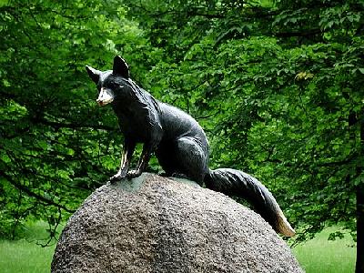 Photo Statue Fox Object