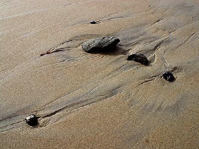 Photo Beach Sand Stones Ocean