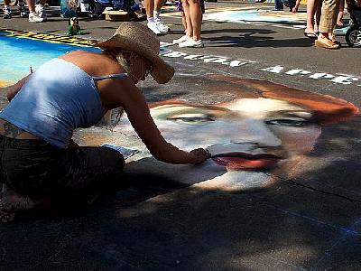 Photo Street Painting People