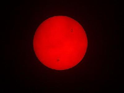 Photo Sunspots Space