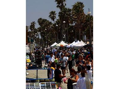 Photo Venice Beach Crowds Travel