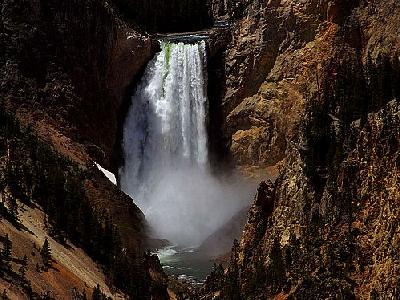 Photo Yellowstone Lower Falls Travel