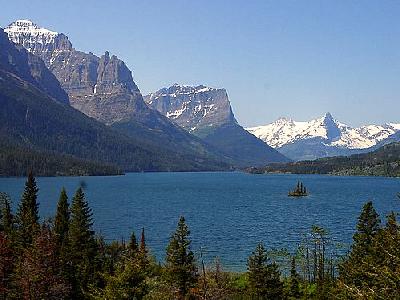 Photo Wild Goose Island On St Mary Lake Travel