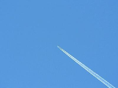 Photo Airplane Condensation Trail Vehicle