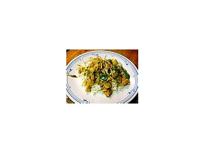 Photo Small Chicken Stir Fry Food