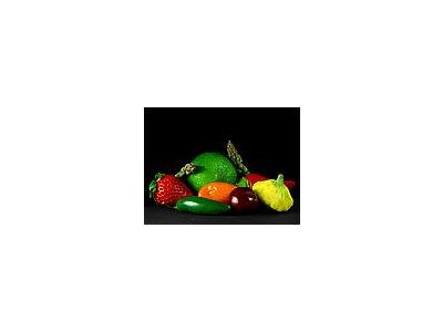 Photo Small Fruits And Vegetables Food