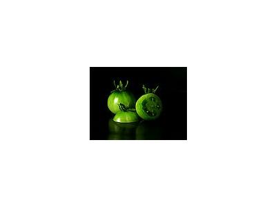 Photo Small Green Tomatoes Food
