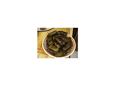 Photo Small Stuffed Grapes Leaves Food