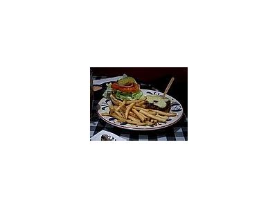 Photo Small Burger And Fries Food