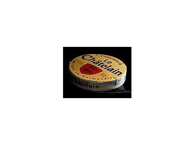 Photo Small Camembert Cheese Box Food