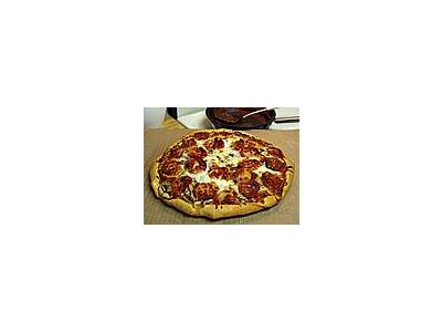 Photo Small Pizza Pepperoni Food